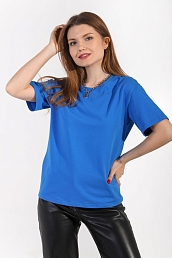 Женская футболка Базис / Синяя